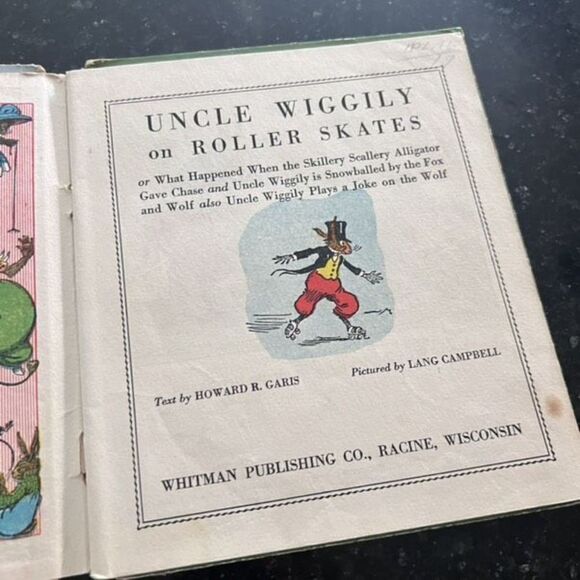 Vintage Uncle Wiggily On Roller Skates Howard‎ R. Garis, Childrens Book, 1940 - Picture 6 of 10